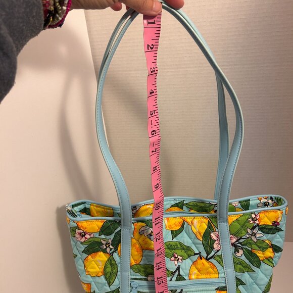 🌸 Vera Bradley Small Trimmed Vera Tote – Lemon Grove Print (NWT, MSRP $115) - Picture 6 of 10